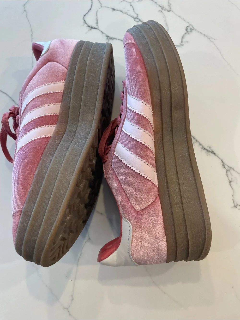 Adidas Gazelle Pink Platform Sneakers - Picture 7 of 9